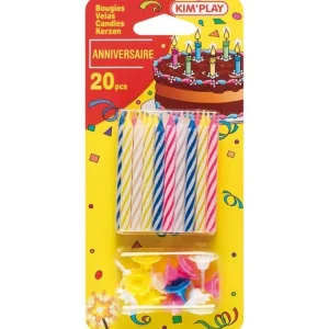 Kim Play Anniversaire<20 Bougies Multicolores