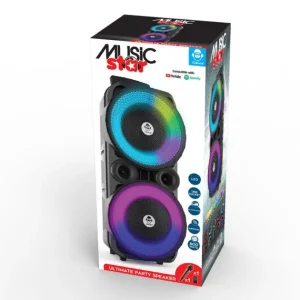 Music Star Enceintes Bluetooth Et Casques Audio<Enceinte Musicale Avec Jeux De Lumiere Djx-801