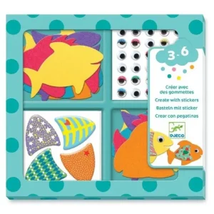 Djeco Découpage, Collage, Pliage<Gommettes J'Aime Les Poissons