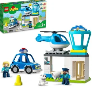 LEGO 1Er Age<10959 - ® Duplo - Le Commissariat Et L'Helicoptere De La Police