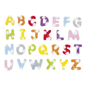 Janod Tableaux, Ardoises<52 Lettres Magnetiques En Bois Splash
