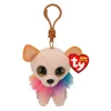 TY Peluches Porte-clés<Porte-Cle Peluche Beanie Boo'S Chewey Le Chien 9 Cm