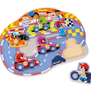 Janod Puzzles Bois<Puzzle En Bois Happy Racing 6 Pieces