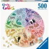 Ravensburger Puzzle 500 À 1000 Pièces<Puzzle Rond 500 Pieces - Animaux