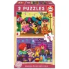 Educa Puzzles Bois<2 Puzzles En Bois 16 Pieces Carnaval