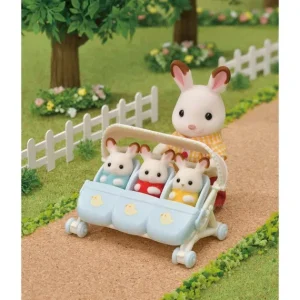 Sylvanian Families Heros & Univers< - 5533 - La Poussette Des Triples