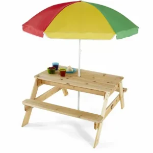 Plum Tables Et Chaises De Jardin<Table Pique-Nique En Bois Avec Parasol