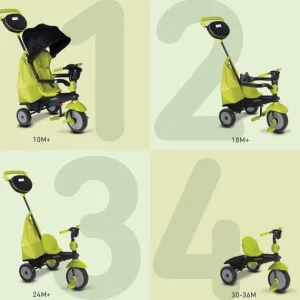 smarTrike Tricycles<Tricycle Evolutif 4 En 1 Swing Dlx Vert