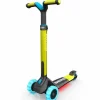 BERG Trottinettes<Trottinette Nexo Pliable Avec Roues Et Plateau Led Vert Citron